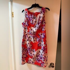 Floral Print Dress Pencil Dress Size 14